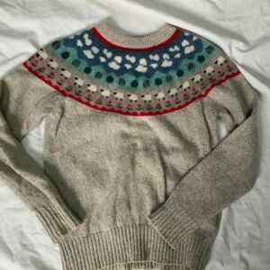 Vintage Eddie Bauer Fair-Isle Sheep Sweater (women’s small)
